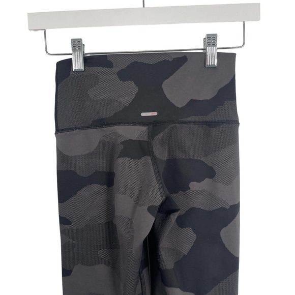 Aerie High Waisted Black Grey Camo Leggings Active Workout Womens Small - Picture 5 of 9